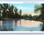 Crandall Park Glens Falls New York NY Linen Postcard O2 - $3.51