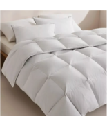Saisier White Feather Down Comforter King Size Ultra Soft  Down with 8 c... - $89.87 CAD
