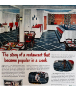 1947 Armstrong Asphalt Tile Advertisement Restaurant Home Flooring DWWW3 - $29.99