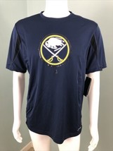 NWT Men&#39;s Majestic Cool Base NHL Buffalo Sabres Hockey S/S T-Shirt Sz Medium - £17.89 GBP