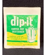 NEW! RARE! Dip-It Coffee Pot Cleaner ⅞ oz. VINTAGE Sample Pack - £11.38 GBP