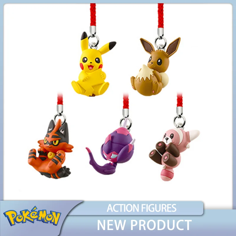 Genuine Pokémon Gashapon Anime Figures Stufful Pokémon Poipole Cute Key Chain - $21.34+