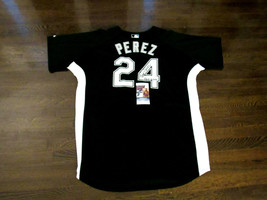 Tony Perez Hof 2000 Miami Marlins Red Signed Auto Authentic Majestic Jersey Jsa - $247.49