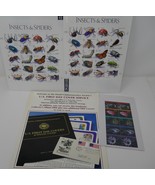 Insects &amp; Spiders Stamps with First Day Issue &amp; Deep Sea Creatures Stamps - £27.07 GBP