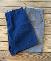 RVCA Lot Of 2 Men’s Chino shorts Size 34 Tan BL - $28.71