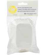 Wilton Petite Loaf Cups-White 50/Pkg 1.25&quot;X3.25&quot; - $16.68