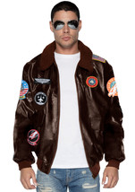 Leg Avenue Top Gun: Maverick Bomber Jacket, Brown, X-Large - £60.18 GBP