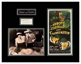 Abbott &amp; Costello Autograph Album Page Double Matted and Framed to Museum Standa - £1,028.77 GBP