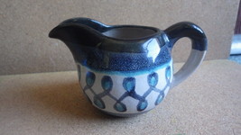 Rare Mcm Glidden Pottery Alfred New York Running W Cream Pitcher 1950&#39;S - £56.29 GBP