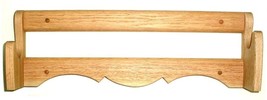 Oak Wooden Single Wall Gun Rack Rifle Shotgun Display - Natural Finish - $29.99