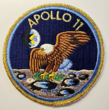 Vintage Apollo 11 Space Mission 4&quot; Embroidered Sew on Patch PB156 - £7.86 GBP