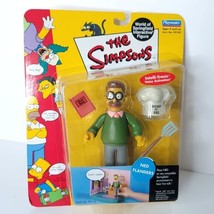 Playmates The Simpsons NED FLANDERS Figure World of Springfield Series 2000 - £27.17 GBP