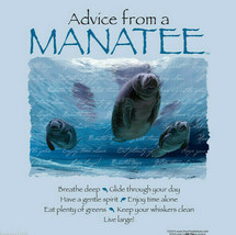 Manatee Advice T shirt Endangered Florida Water Unisex S M L XL 2XL NWT - $22.22