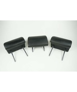 01-2003 bmw x5 e53 rear second row seat headrest leather black set of all 3 - $189.43 CAD