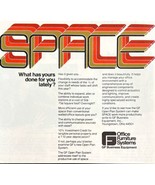 Office Furniture Systems Space 1979 Advertisement Vintage Business DWKK8 - £23.56 GBP