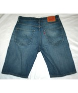 LEVIS 569 Medium Wash Blue Denim Jean SHORTS Men&#39;s Size 32 Red Tab - $30.55 CAD