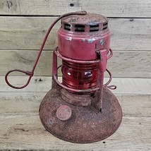 Vintage Dietz No. 40 Traffic Gard Red Lantern Syracuse NY Repainted Rusty - $605.56 MXN