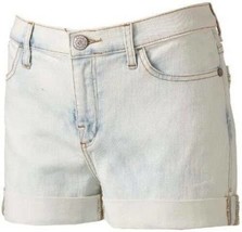 Womens Shorts Denim Rock &amp; Republic Blue Cuffed Jean $48 NEW-size 0 - £15.79 GBP