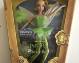Disney Peter Pan TINKER BELL Fairy Barbie Doll Sparkly Pixie Dust Wand E... - $26.14