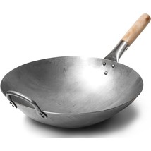 Craft Wok Traditional Hand Hammered Carbon Steel Pow Wok 14 in New In Hand - $49.49