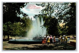 Fountain at Logan Park Minneapolis Minnesota MN UNP DB Postcard W3 - £3.58 GBP