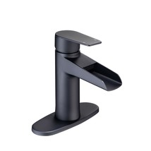 Waterfall Bathroom Faucet Bathroom Faucet with Pop Up Drain Single Handl... - £78.70 GBP