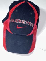 Vintage Nike Ohio State Baseball Hat Cap OSU Buckeyes Red One Size Black Swoosh - $15.83