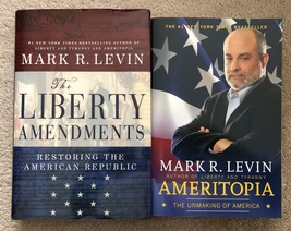 Lot of 2 Mark Levin Books: Ameritopia &amp; The Liberty Amendments - £3.97 GBP