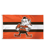 Cleveland Browns Flag 3x5 Deluxe Style Classic Logo Retro - $1,504.68 MXN