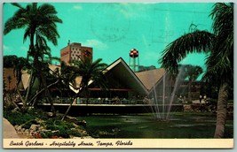 Hospitality House Busch Gardens Tampa Florida FL 1967 Chrome Postcard I7 - £2.33 GBP