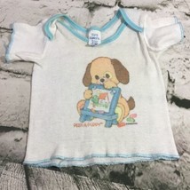 Vintage Curity Peek-A-Puppy Baby Infant Shirt T-Shirt Or Doll Clothes Top  - $11.88
