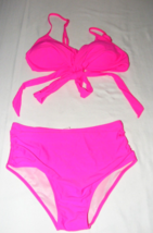 Hot Pink Bikini Girls Youth Size Small Two Piece Bathing Suit Swimsuit - £11.11 GBP