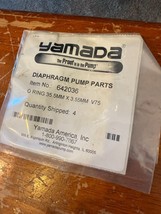 NEW OEM LOT of 4 Yamada Double Air Diaphragm Pump Black O-ring # 642036 yp - $650.68 MXN