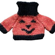 Boyds Bear Bradley Boo Plush Pumpkin Halloween Sweater 8&quot; Jack O Lantern... - $9.89