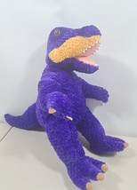 Build A Bear BAB T-Rex Dinosaur Plush Purple Stuffed Animal Toy 18&quot; - £11.35 GBP