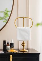 Solid Brass Beehive Towel Stand, Free-Standing Oval Hand Towel Holder, L... - $6,469.63 MXN