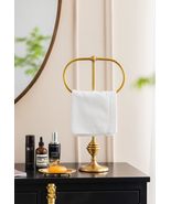 Solid Brass Beehive Towel Stand, Free-Standing Oval Hand Towel Holder, L... - $491.18 CAD