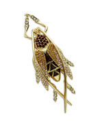 LO2406 - Gold White Metal Brooches with Top Grade Crystal  in Multi Color - $56.58 CAD