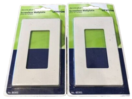 Screwless Wallplate Rocker/GFCI 1-Gang Light Almond, Leviton 803010ST De... - $1.98