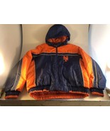 New York Mets MLB G-III Genuine Merchandise Hooded Quilt Lined Coat Jack... - £46.65 GBP