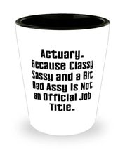 Epic Actuary Shot Glass, Actuary. Because Classy Sassy and a Bit, For Colleagues - £7.89 GBP