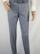 Men Suit BERLUSCONI Turkey 100% Italian Wool Super 180's 3pc Vested #Ber7 Sky image 8