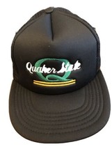 BASEBALL HAT CAP Trucker Style Snap Back Flat Brim Quaker State Motor Oil - $8.69