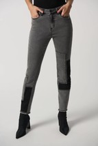 Joseph Ribkoff slim fit cropped jeans in Black - size 6 - £95.84 GBP