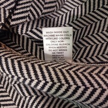 ELLE RN#73277 Women's Black & White Cotton Blend Pull-On Skirt Size Medium image 5