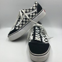 Vans Off the Wall Unisex Black and White Checkered Sneakers Men&#39;s 7 Women&#39;s 8.5 - £29.26 GBP
