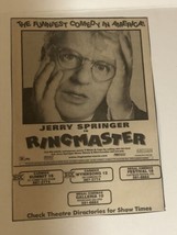 The Ringmaster Movie Print Ad  Jerry Springer TPA9 - £4.76 GBP
