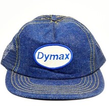 Vintage Dymax Denim Mesh Snapback Hat Blue NEW Trucker Cap - $14.85