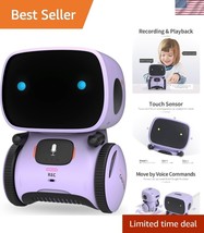 Smart Purple Robot Toy with Voice Control - Singing, Dancing &amp; Learning Fun - $756.61 MXN