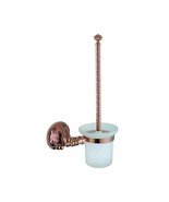 Rose Gold clour bathroom luxury flowers toilet Brush holder - $89.63 CAD